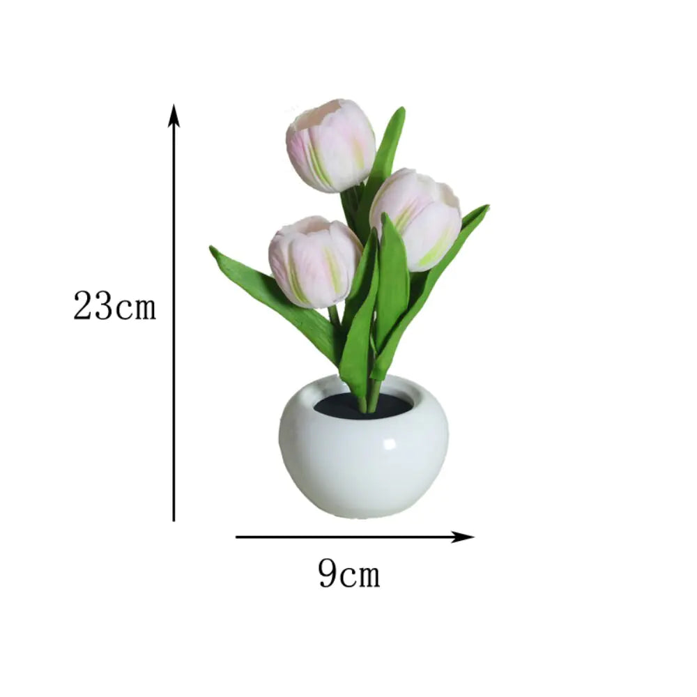 LED Tulip Flower Pot Lamp