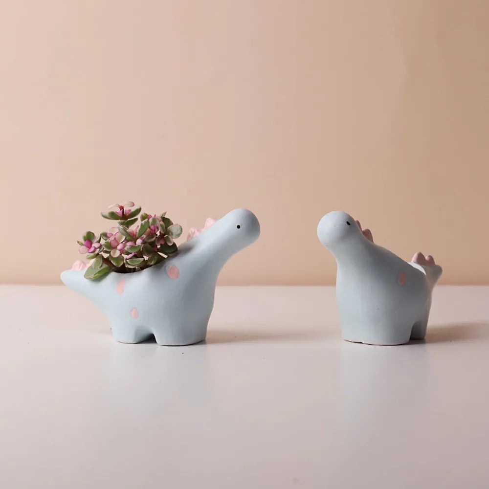 Dinosaur-Shaped Flower Pot