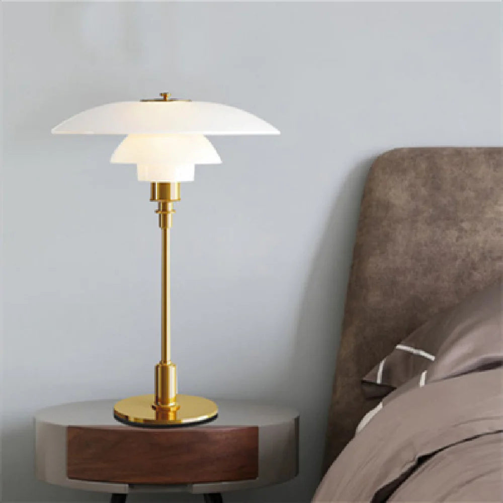 Vintage Bauhaus Fusion Medieval Bedside Lamp