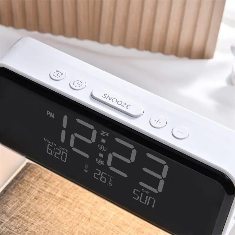 3 In 1 LCD screen Alarm Clock