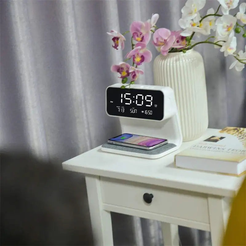 3 In 1 LCD screen Alarm Clock