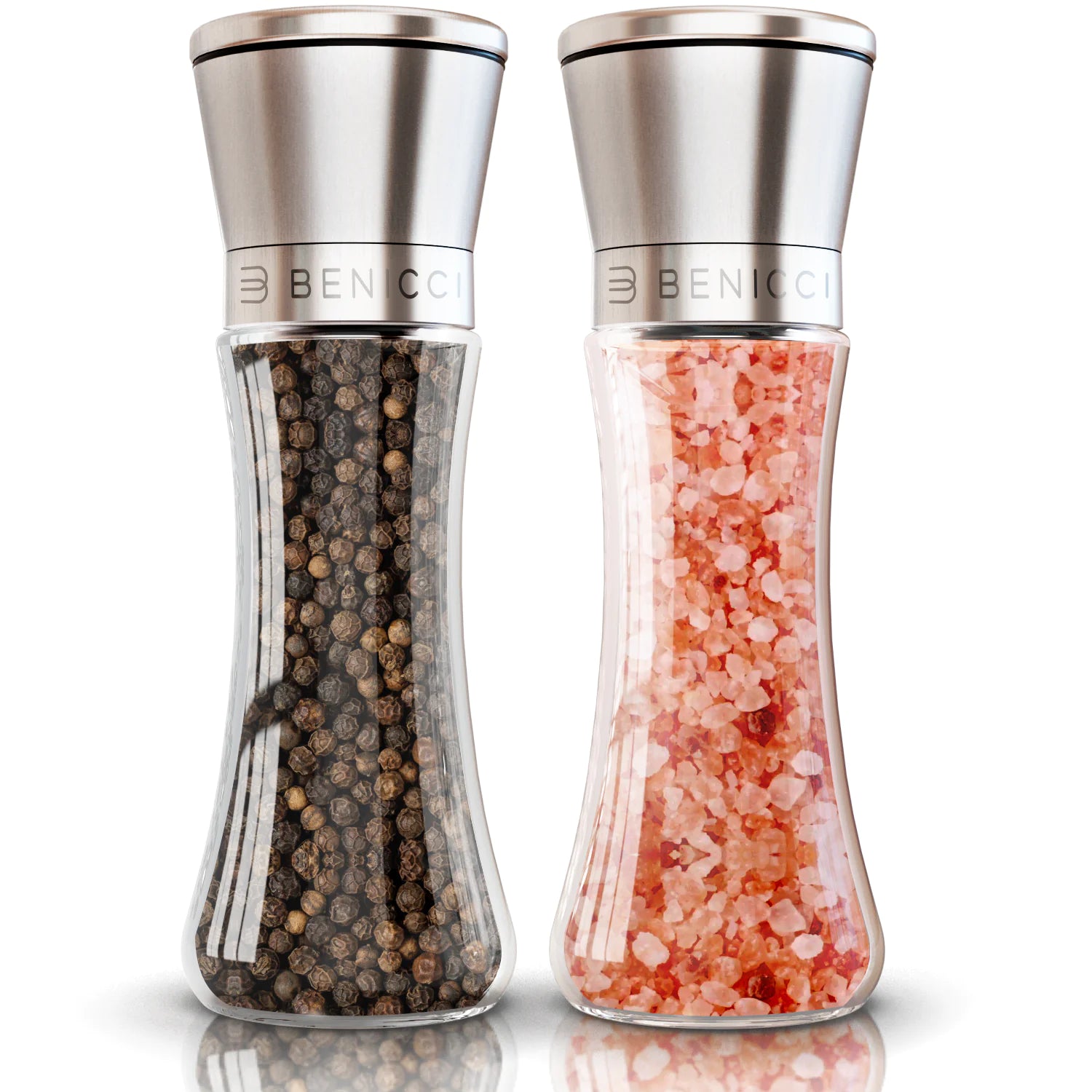 Beautiful Stainless Steel Salt & Pepper Grinders